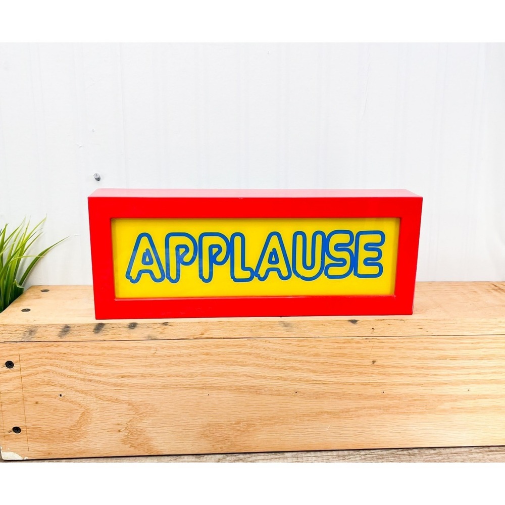 Vintage Applause‎ Sign Light Up Battery Power Studio Audience Lamp